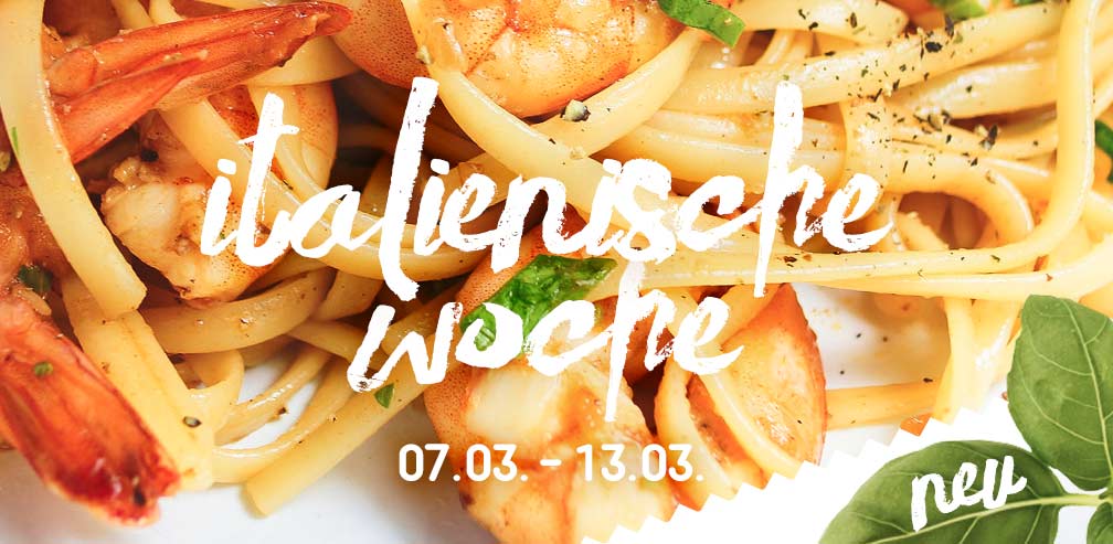 Italienische Pasta auf Teller im FKK Club