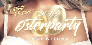 Brüste mit Ostereier im Saunaclub bei Darmstat Osterparty